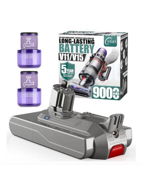 EGR Long-Lasting High Capacity Battery 9000mAh for Dyson V11/V15 Click-in 3 Pack